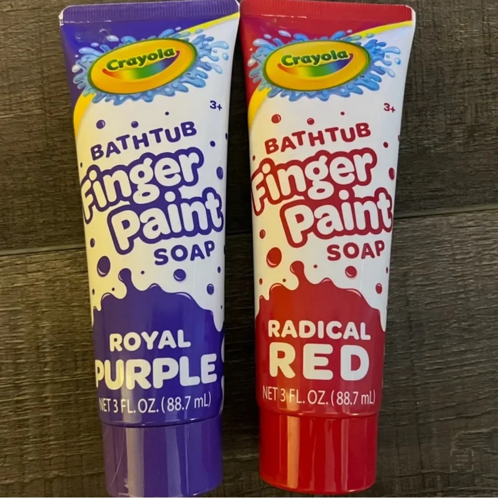 💞 New Set of 2 Crayola Bathtub Finger Paint Soaps